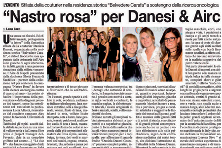 ROMA: “Nastro rosa” per Danesi e Airc